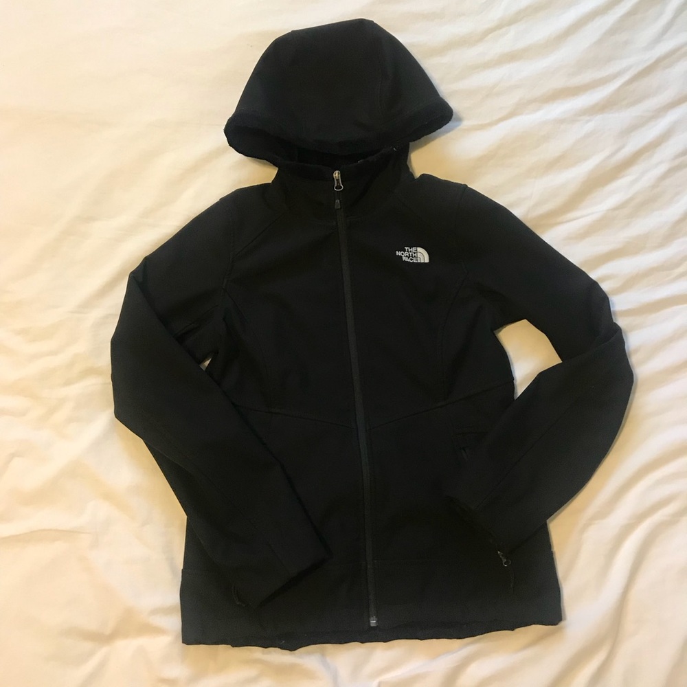 North Face fur lined rain coat